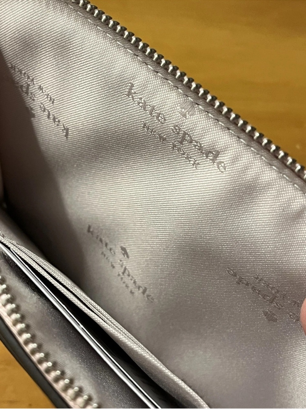 NWT Kate Spade New York Lucy Medium L-Zip Wristlet Tutu Pink Leather Coquette - Picture 12 of 12
